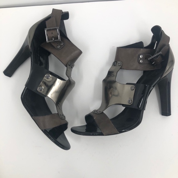 Tory Burch black and silver strap he’ll size 9.5M - Picture 2 of 15